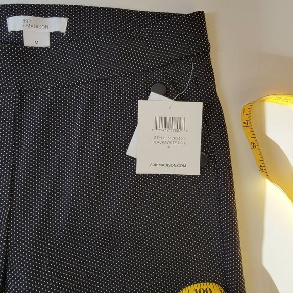 NWT 89th & Madison WOMEN Women's Relaxed Fit All Day Straight Leg Pant SIZE M - Picture 11 of 11